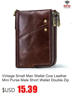 Мужской кошелек из натуральной коровьей кожи, деловой держатель для карт мужской кошелек для мелочи, маленький чехол для паспорта, короткий мини кошелек, мужской клатч