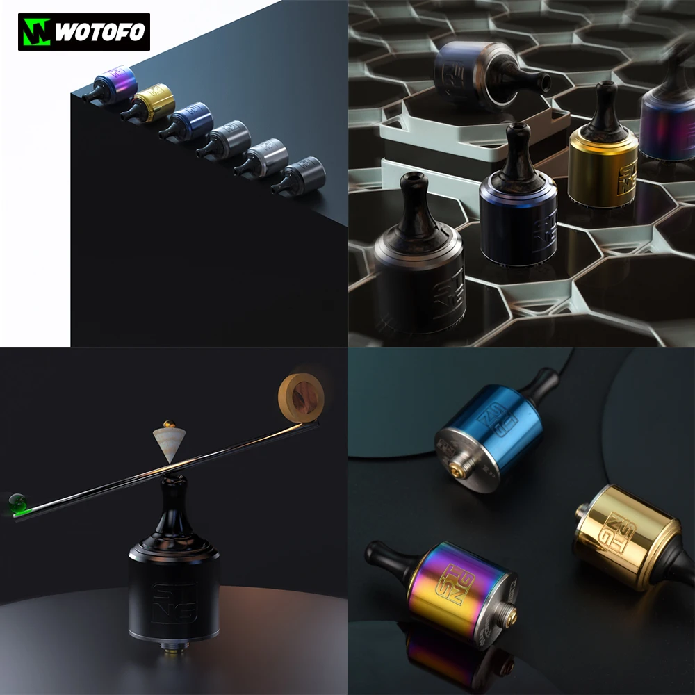 Оригинальный Wotofo Stng MTL RDA Vape танк распылитель одножильный катушка электронная