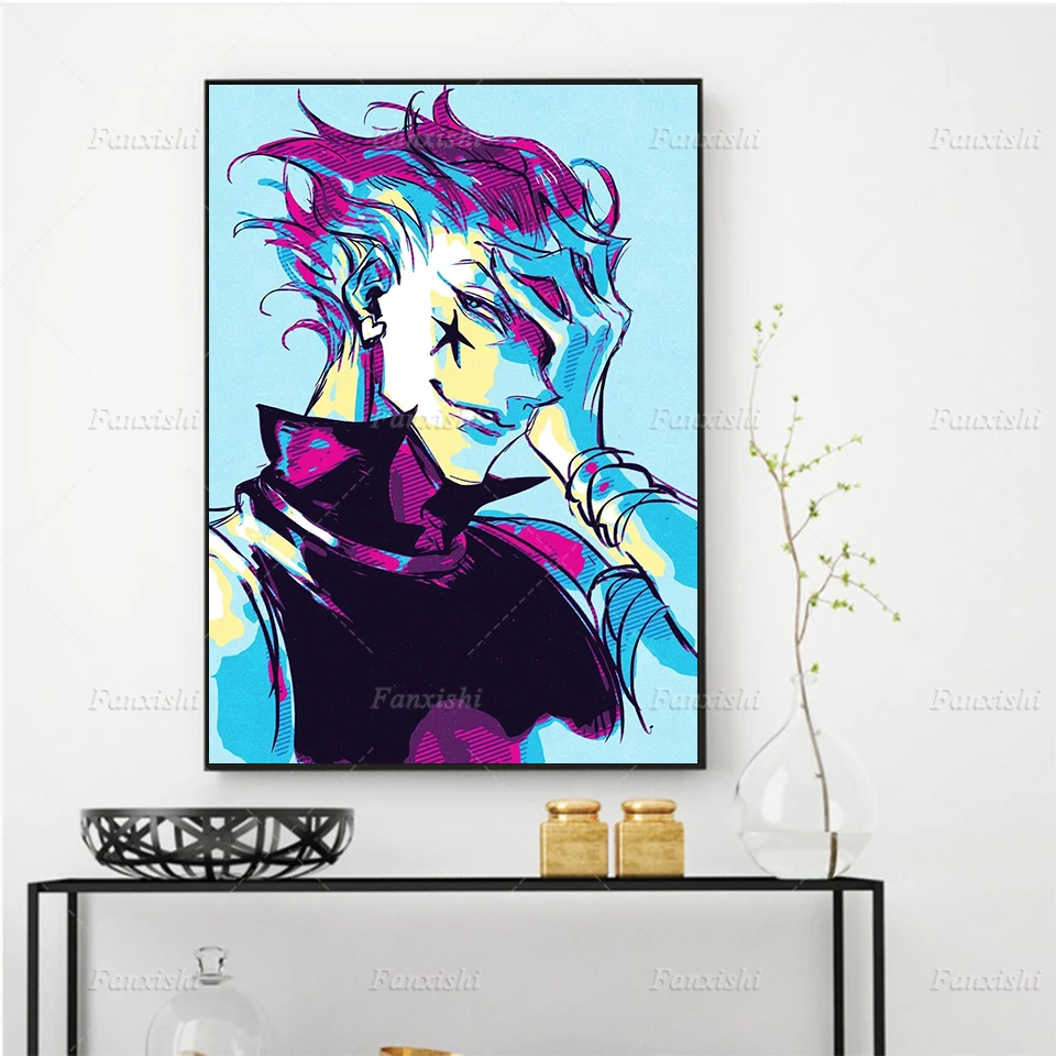 

Hisoka Hunter X Hunter Japanese Anime Poster and Print Hd Modular Painting Wall Art Pictures Canvas Home Living Room Decor Gift