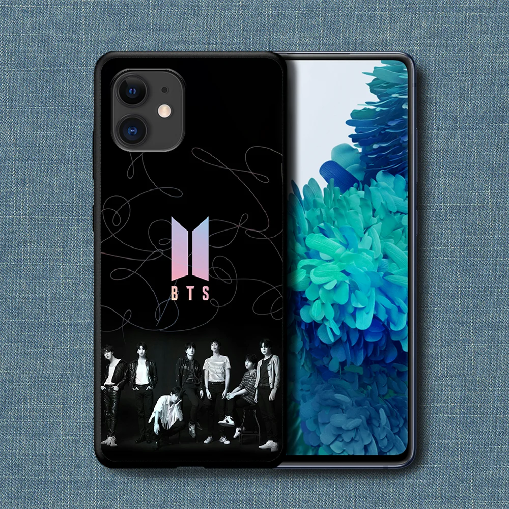 

Bangtan Boys Band KPOP Phone Case For iPhone 4 4s 5 5S SE 5C 6 6S 7 8 Plus X XS XR 11 12 Mini Pro Max 2020 black Waterproof