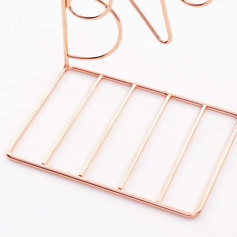 Декоративный держатель для книг из железной проволоки металлическая подставка