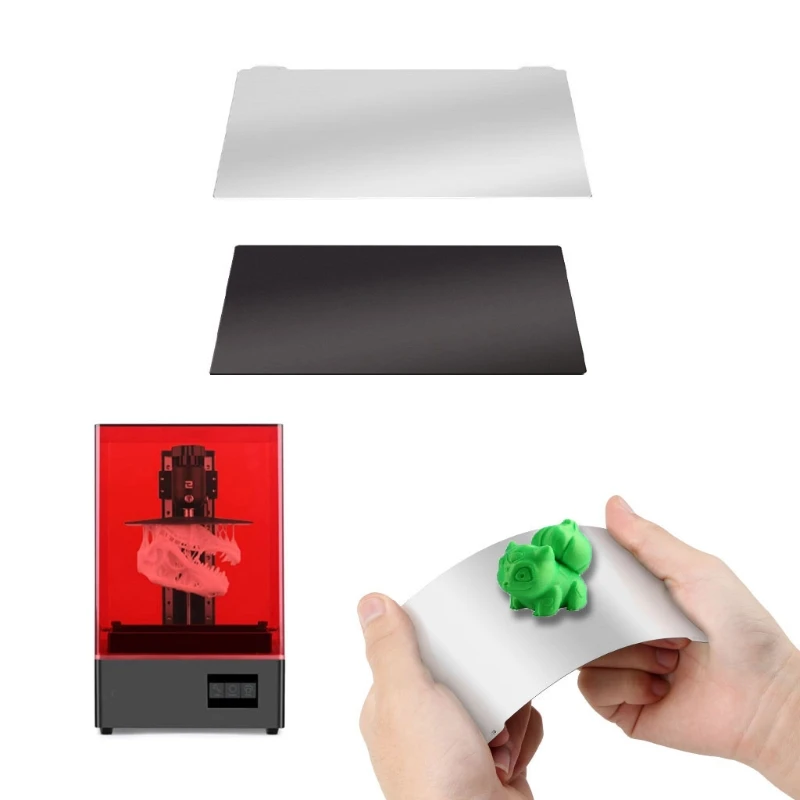 

W3JB SLA/DLP Light-Cured Spring Steel Plate LCD Resin Platform Magnetic Steel Film Universal 3D Printer Sheet Accessaries Set