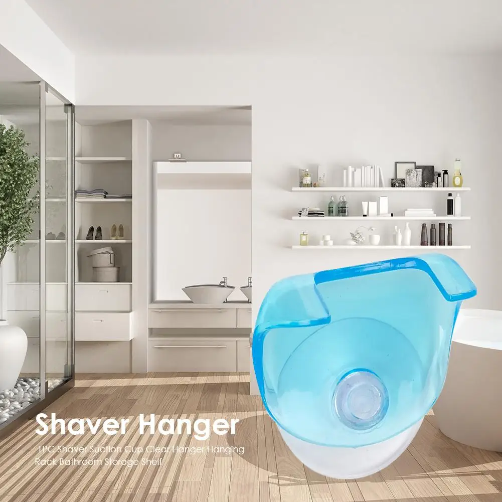 

Suction Cup Razor Clear Hanging Rack Bathroom Storage Shelf (2 Pack)