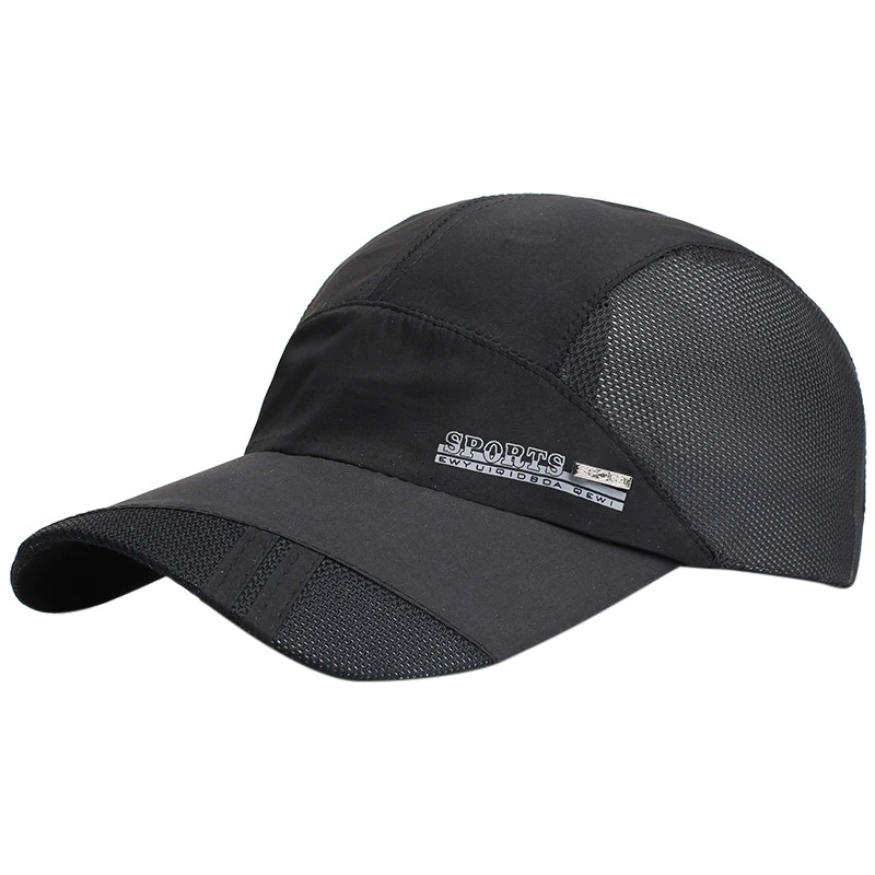 

2021 Men Mesh Cap Running Baseball Tennis Cap Hat Breathable Quick Dry Hat Bone Snapback Male Climbing Running Sport Hats