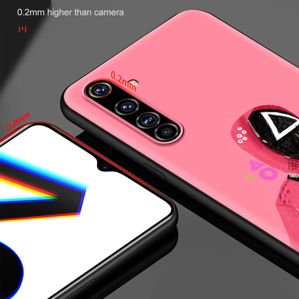 squid game tv show shockproof case for realme c3 8 pro bag fundas silicone soft tpu back cover for realme 6 7 pro c21 shell bag free global shipping