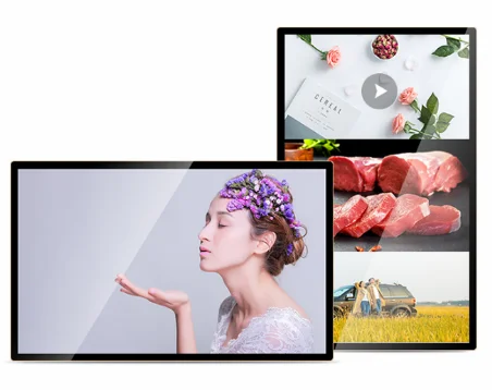 Настенные ЖК мониторы 50 ''дюймовый сенсорный экран вывески дисплей