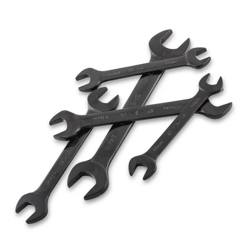 Высококачественный двойной открывающийся черный ключ разблокируемый гаечный