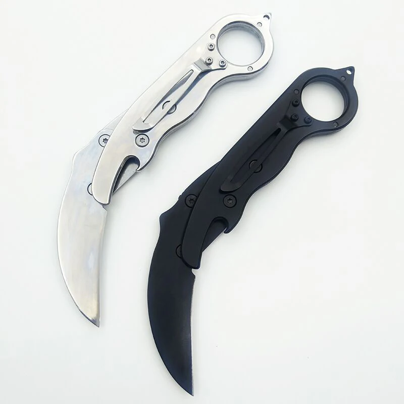 

Karambit Csgo Steel Claw Knives Hunting Survival Camping Outdoor Counter Strike Mechanical Folding Knife Survival Tool Karambit