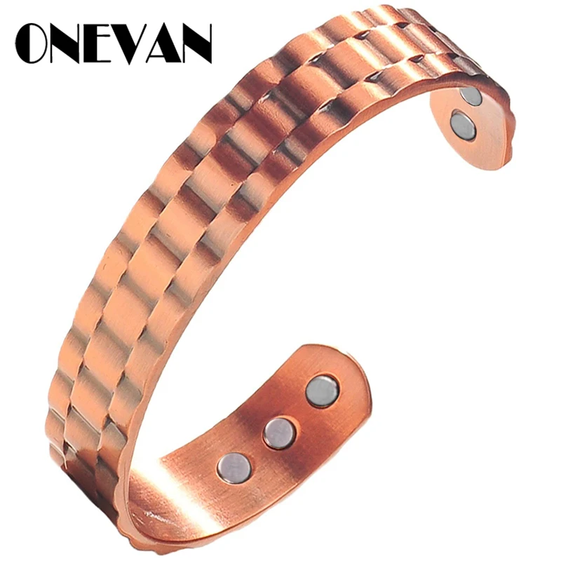 _ Винтажные мужские открытые манжеты антикварные медные покрытые ювелирные