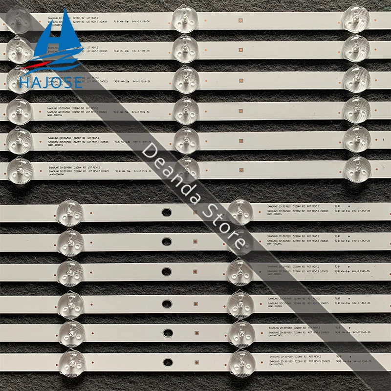 12 шт./компл. Светодиодная лента для подсветки Samsung UE60J6200 UN60J6200 UN60FH6003 UN60H6203 D3GE-600SMA-R2