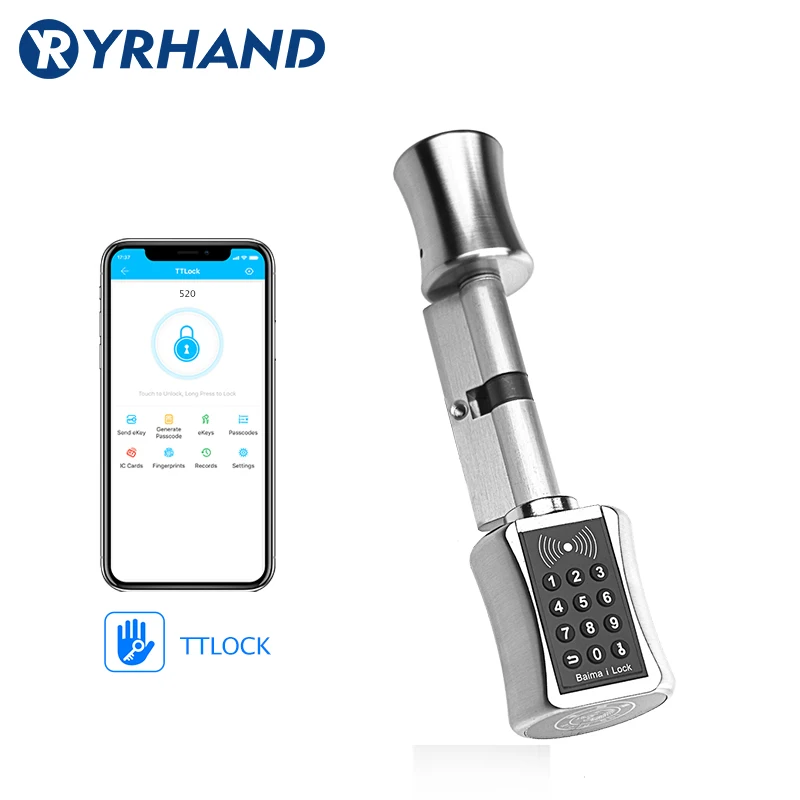 TT замок apSmart DIY без ключа двойная Замена цилиндрический приложение WiFi евро