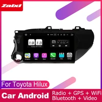 zaixi 2 din auto player gps navi navigation for toyota hilux 20162018 car android multimedia system screen radio stereo