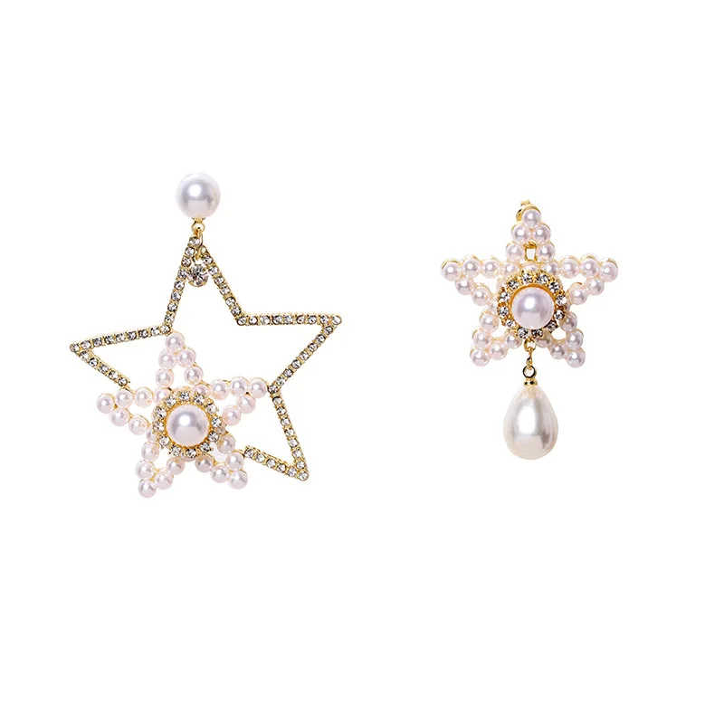 Новое поступление жемчужные серьги со звездами для женщин и девочек шикарные