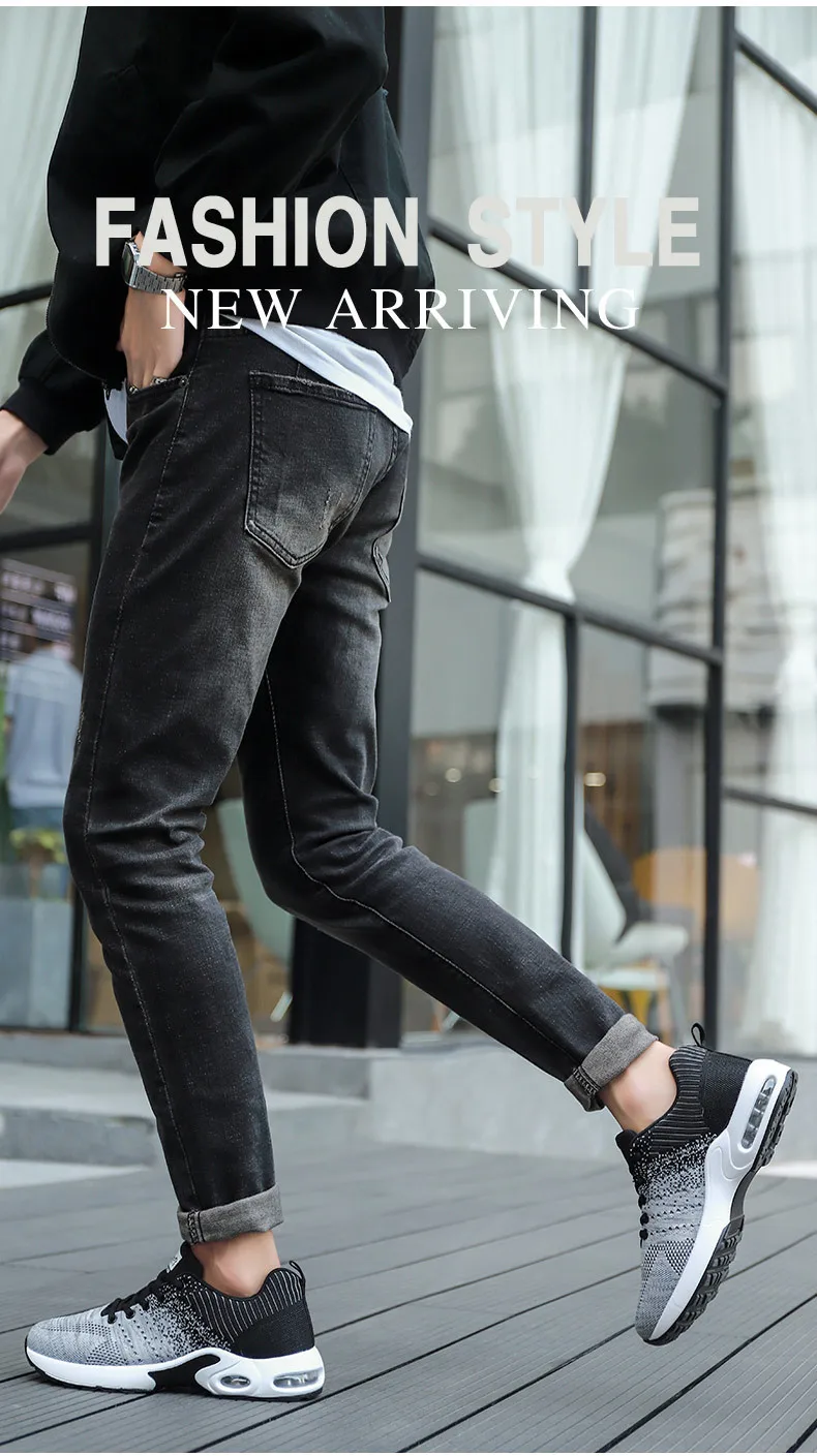 Модные Спортивные Повседневные теннисные туфли для влюбленных мужские и женские кроссовки дышащие сетчатые прогулочные туфли на воздушной подушке обувь на плоской подошве со шнуровкой 36-48
