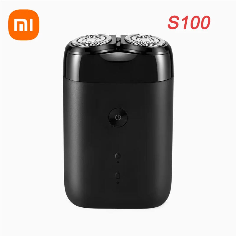 

Hot Sell Xiaomi Mijia S100 Electric Shaver 2 Floating Head Portable Waterproof Razor Shavers USB Rechargeable Steel Mens