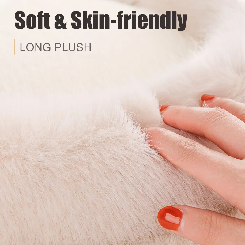 Karcle длинный плюшевый чехол для руля из микрофибры нечеткая фотозащита зимние