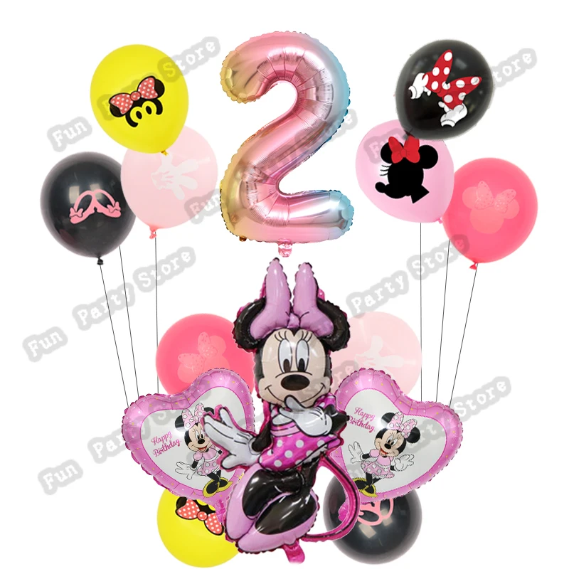 Фольгированные воздушные шары Микки Маус и Минни 1 комплект | Дом сад
