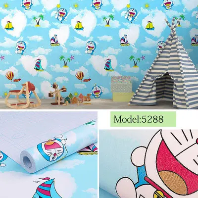 28 DIY ПВХ мультфильм самоклеющиеся обои гостиная спальня ТВ Задняя Детская комната мальчик девочка водонепроницаемые настенные стикеры на обои - Цвет: 28