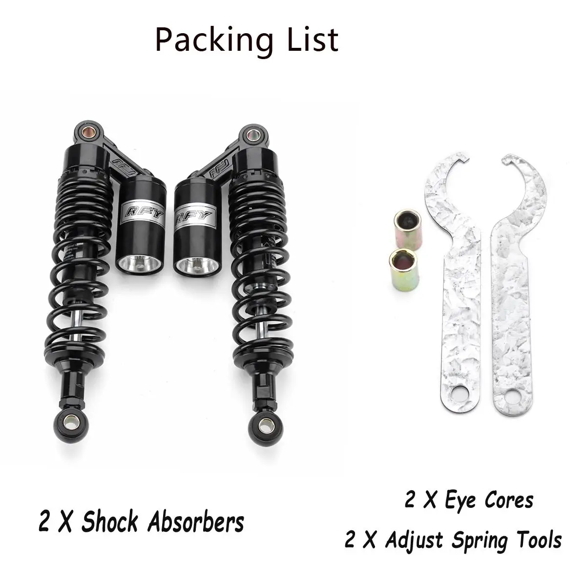 

New 12.5" 320mm Motorcycle Shock Absorber Rear Suspension Falling Protection For 150cc-750cc Street Sports Bike Scooter ATV Quad