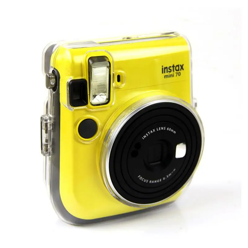 Прозрачный чехол с кристальным корпусом и ремешком для камеры Instant Mini70