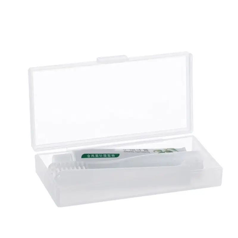 Складной набор зубной пасты для путешествий взрослых прозрачный чехол хранения