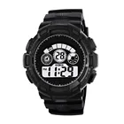 Часы мужские цифровые, модные водонепроницаемые спортивные наручные, с резиновым ремешком, с секундомером и датой