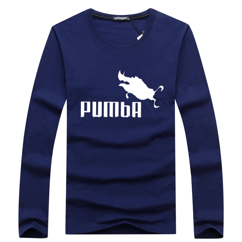 Забавная футболка милые футболки с длинным рукавом мужские хлопковые топы