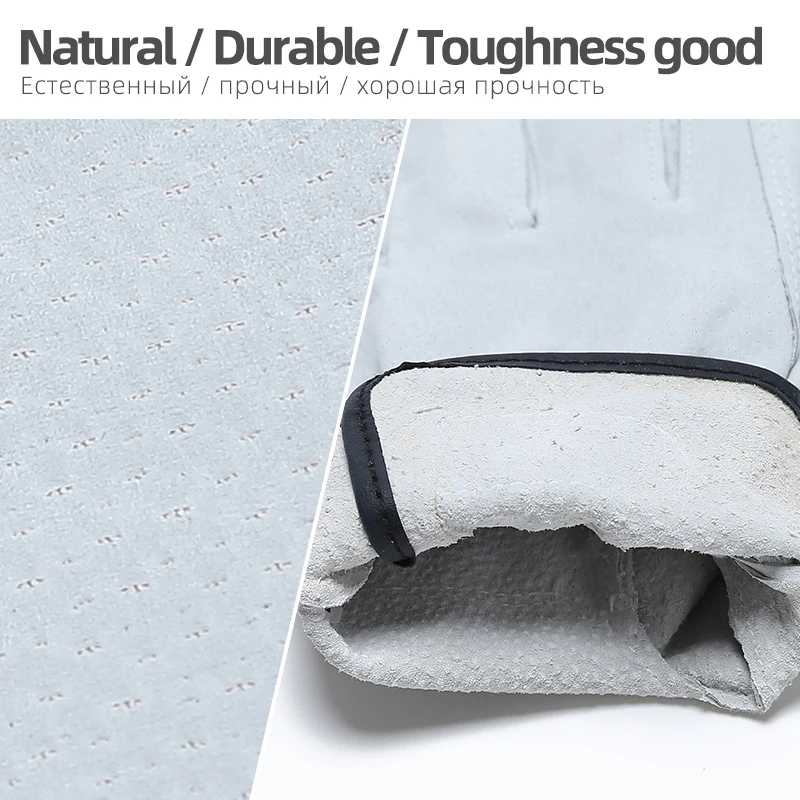 HENDUGLS защитные рабочие перчатки из натуральной кожи сварочные износостойкие для