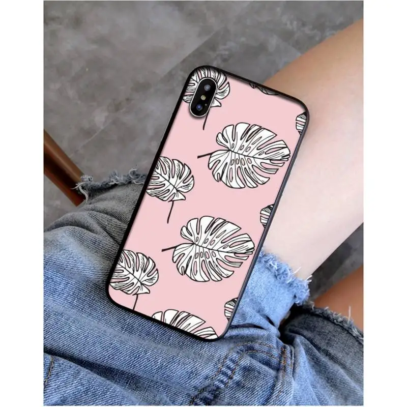 Чехол для телефона YNDFCNB с листьями пальмы растениями цветами iphone 11 Pro Max X XS MAX 6 6s 7 8