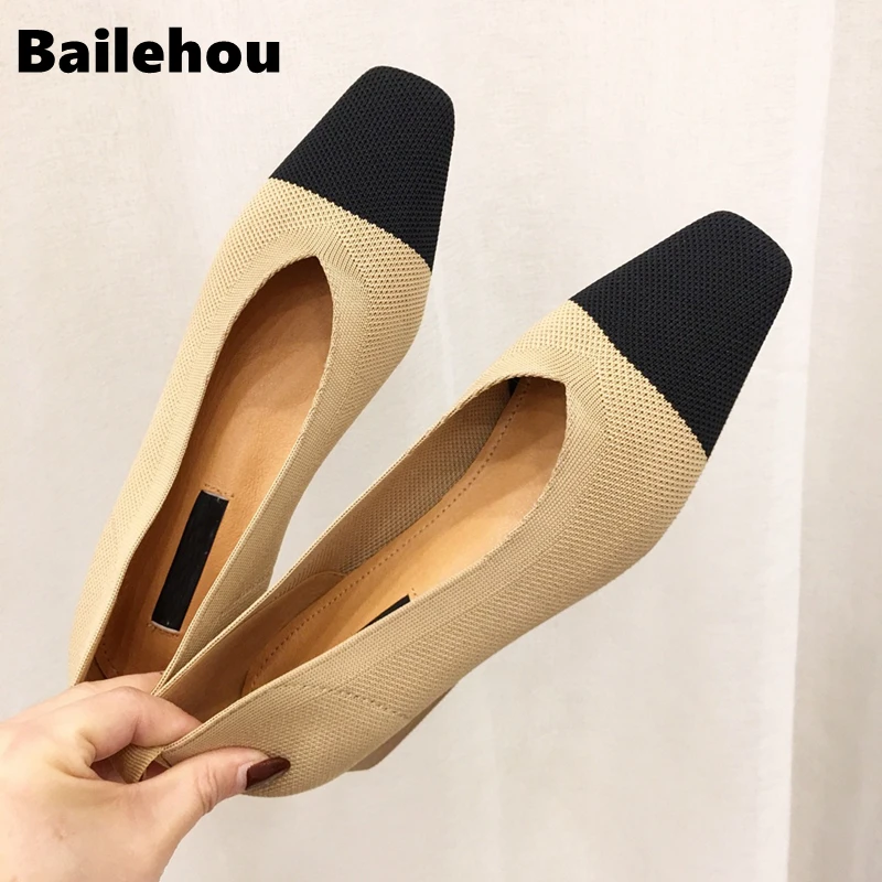Bailehou/Новинка женские лоферы без застежки на плоской подошве повседневная обувь