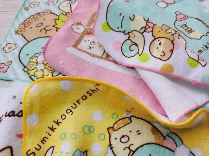 5 шт./компл. мультяшный аниме Sumikko Gurashi стильные банные полотенца хлопковый