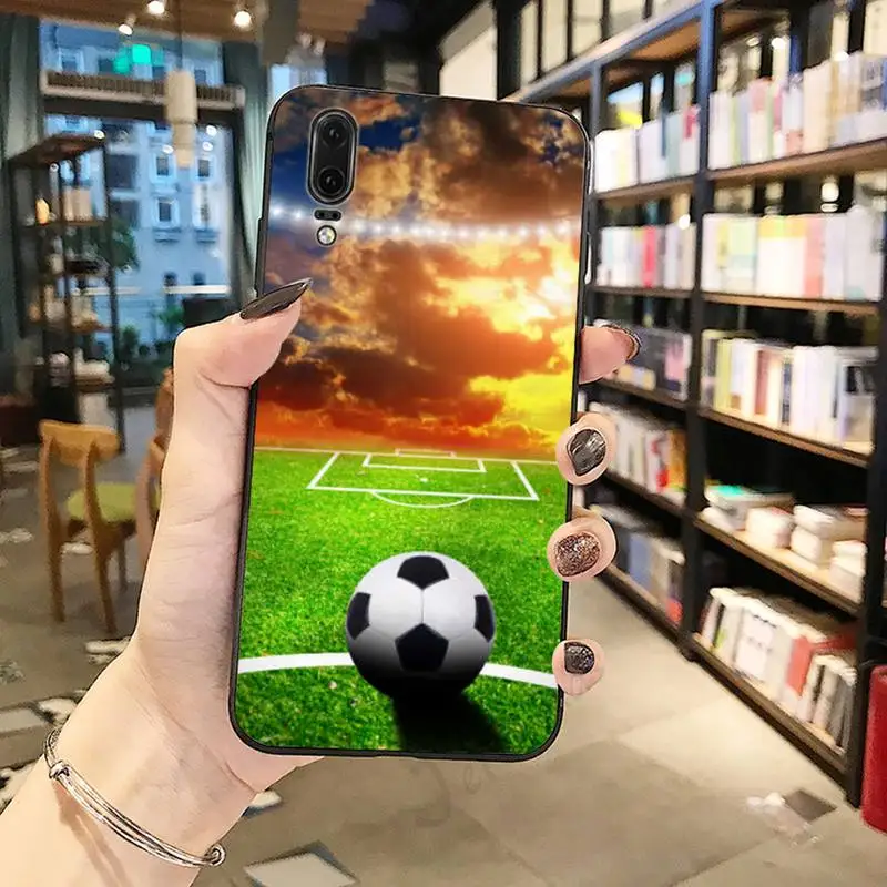 

Fire Football Soccer ball fashion pattern high quality Phone Case For Huawei honor Mate P 10 20 30 40 Pro 10i 9 10 20 8 x Lite