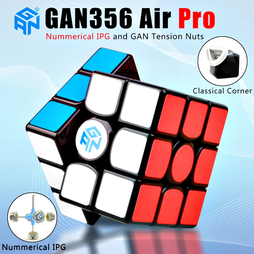 GAN 356 Air Pro 3x3x3 Магическая скорость кубик Гань с числовым IPG Профессиональный gan356 air