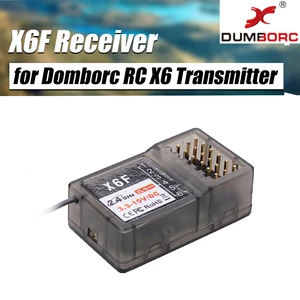 Good Sale DUMBORC X6F 6CH 2.4G Radio Control System Receiver for Domborc RC X6 Transmitter RC Car Boat Transmiztter