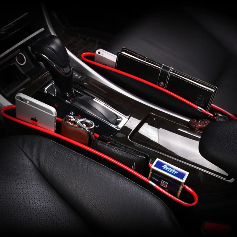 

Car Seat Gap Crevice Storage Box Plastic Middle Side Pockets Slotted Sundries Mobile Phone Key Cards Holder Organizer Filler