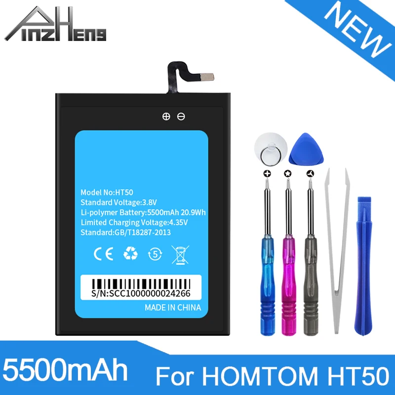

Аккумулятор PINZHENG мобильный телефон для HOMTOM HT50, 5500 мА · ч