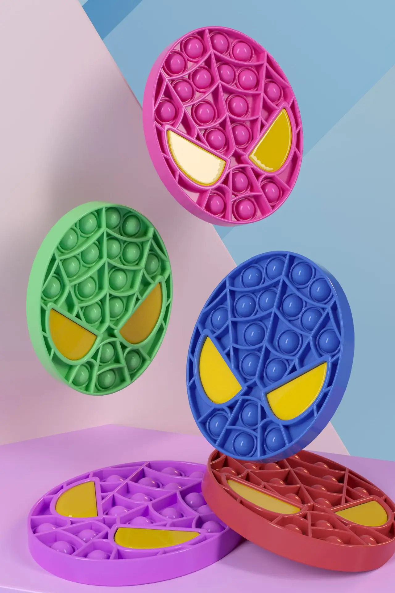 Выталкивает его &quotЧеловек паук&quot пузырь сенсорная игрушка для аутизма особых