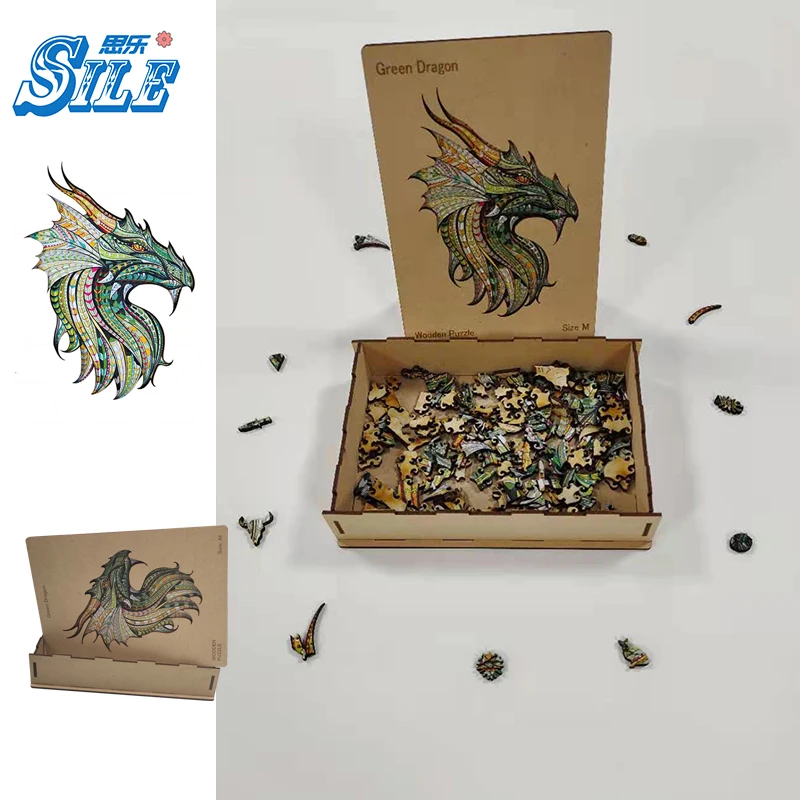 

Деревянные пазлы с краном для детей, Классическая игра для родителей и детей, каждая деталь-животное, уникальные товары ручной работы, попул...