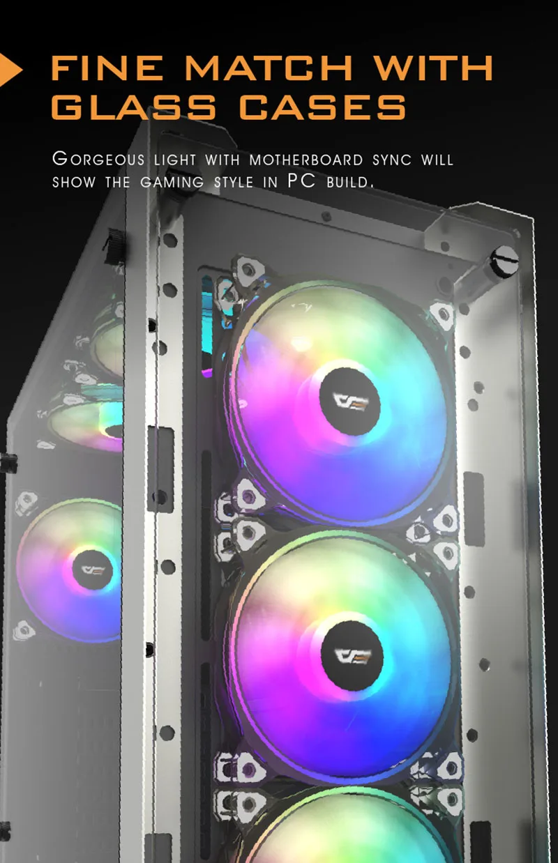 Aigo вентилятор RGB 120 мм компьютерный ПК Корпус Вентилятор прозрачная рамка тихий+ дистанционный Вентилятор охлаждения процессора компьютера регулировка скорости AURA SYNC RGB Корпус Вентилятор