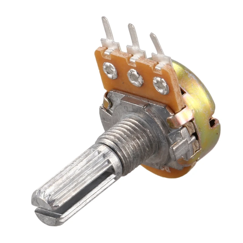 Один линейный тип 3 клеммы вращающийся конический потенциометр 20K Ohm 5