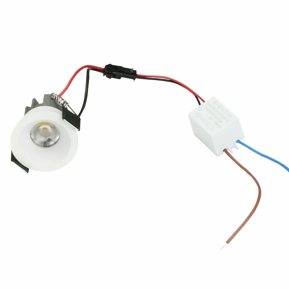 10 шт Мини светодиодный COB светильники 3Вт Дисплей потолочные встраиваемые шкаф