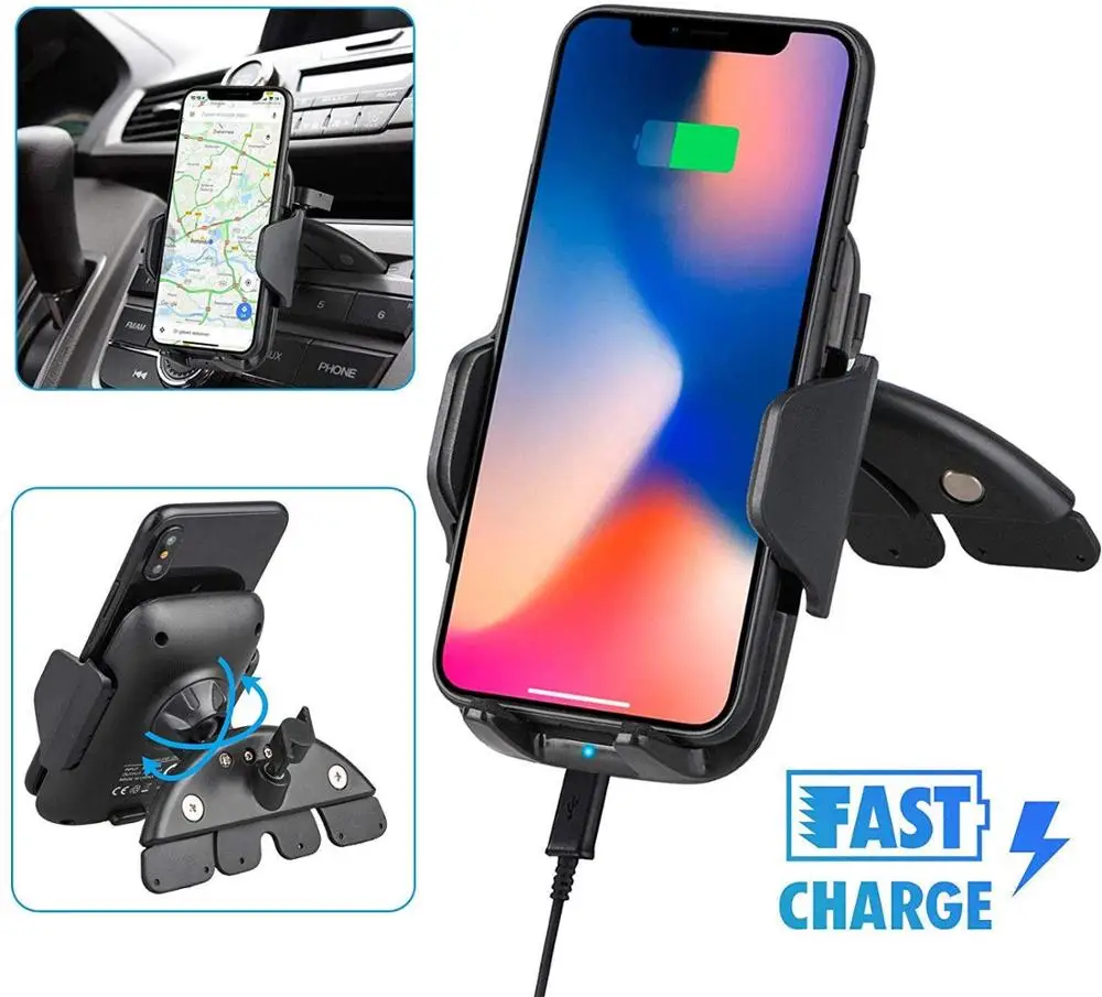 XMXCZKJ Ци Автомобильное беспроводное зарядное устройство для iPhone 11 Pro Max X Samsung S10