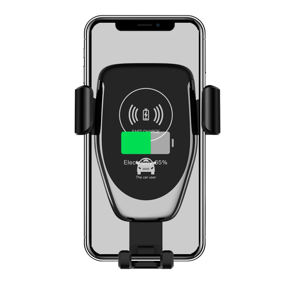 

10W Car Wireless Fast Charging Stand Holder for iPhone 12 Pro Max Xs USB Car Wireless Quick Charger Bracket for Samsung S20 S10
