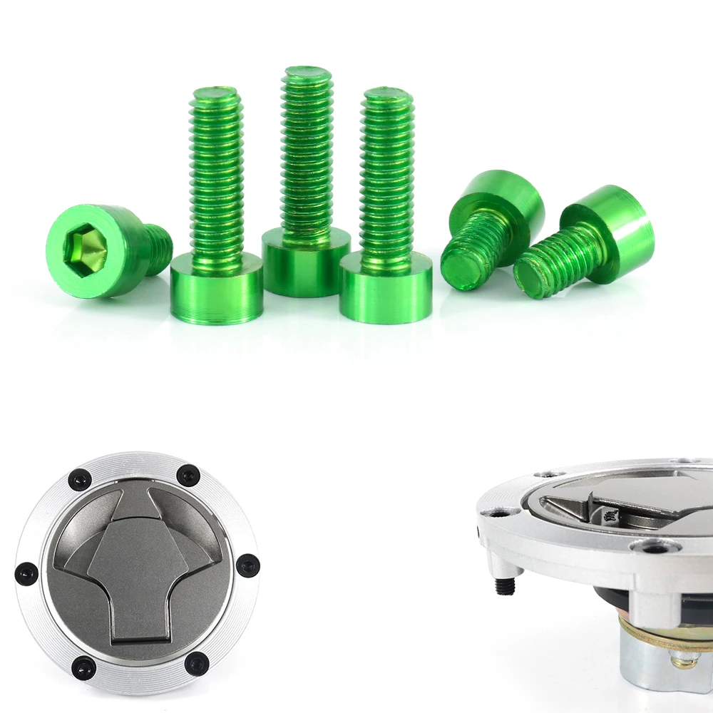 Крышка топливного бака для мотоцикла крышка винты Kawasaki Z125 ниндзя 650R ER 6F ZX 6R Z1000 ZX10R