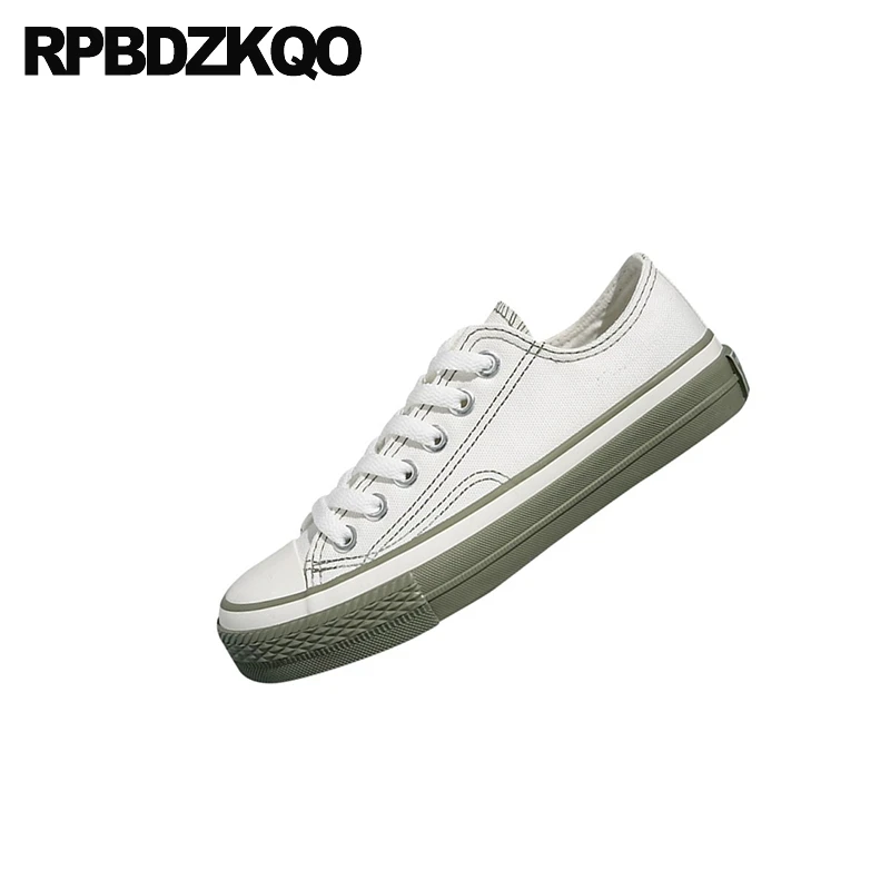 Дышащие белые дизайнерские холщовые кроссовки со шнуровкой модель 2021 года |