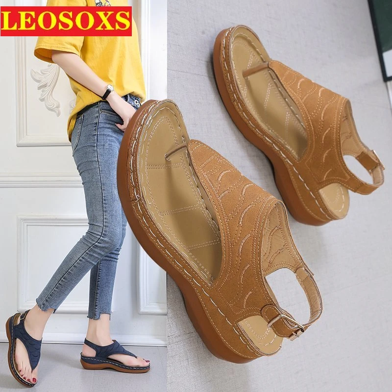 Новинка лета 2021 женские сандалии модные Универсальные Повседневные Удобные с