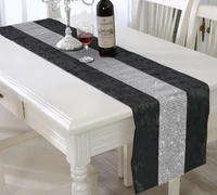 white fashion bright diamond high end tablecloth flag shoes cabinet cover european bed runner simple color table cloth