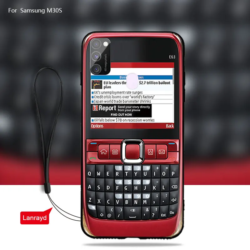 Мягкий чехол из ТПУ для samsung M30s силиконовый бампер телефона Galaxy цветочный узор