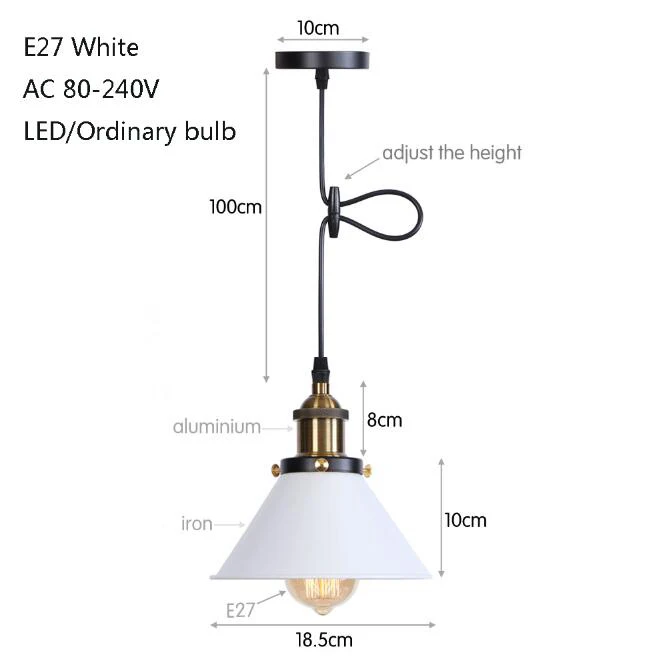 Винтажный подвесной светильник в скандинавском стиле потолочные светильники