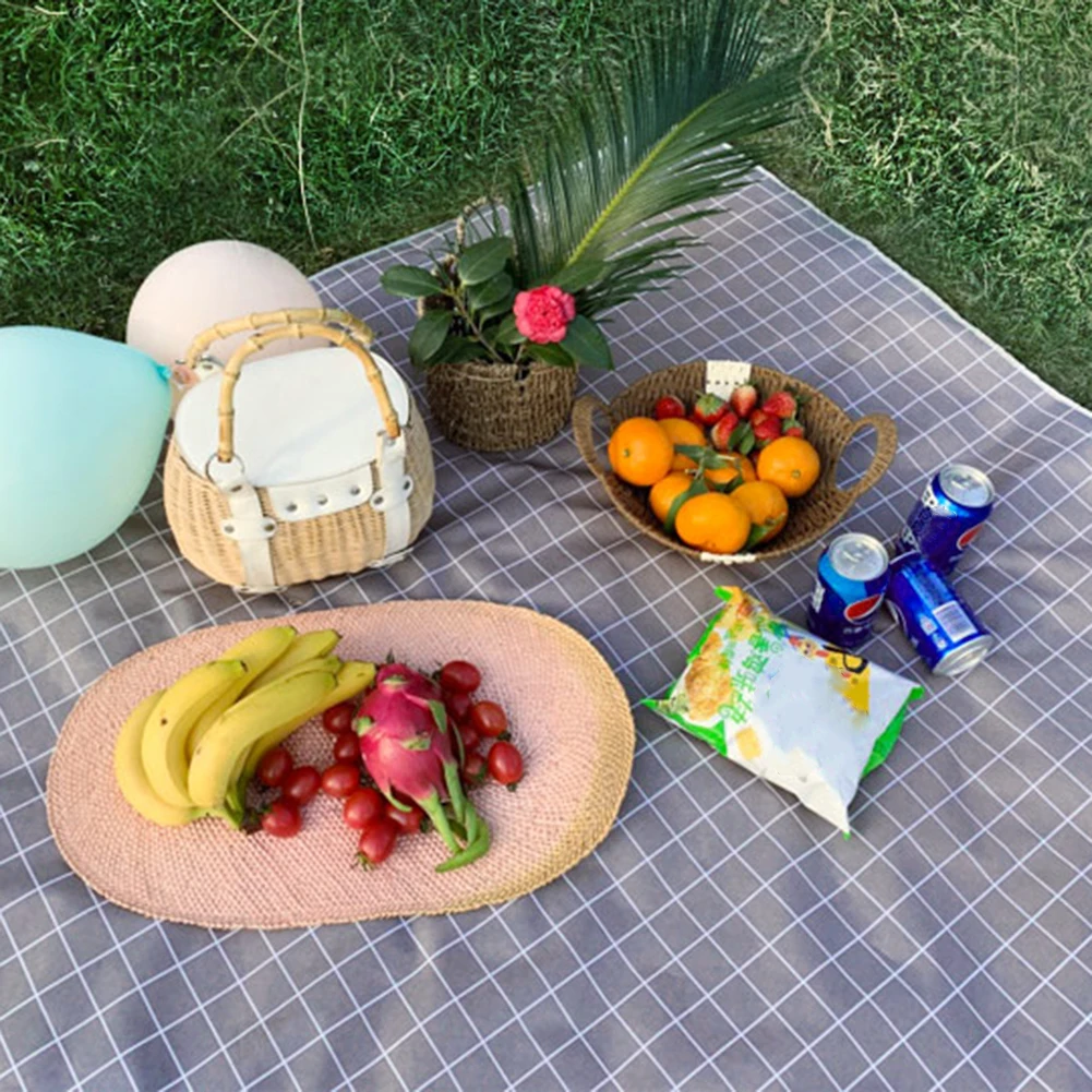 

150x200Camping Mat Waterproof Outdoor Plaid Blanket Portable Picnic Pad Ultralight Foldable Travel Hiking Ground Mattress Pad